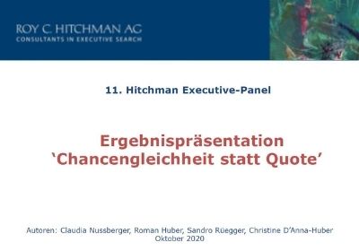 Ergebnispräsentation ‘Chancengleichheit statt Quote’