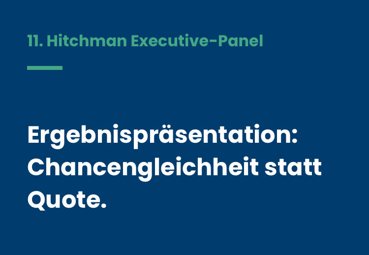 Ergebnispräsentation: Chancengerechtigkeit statt Quote